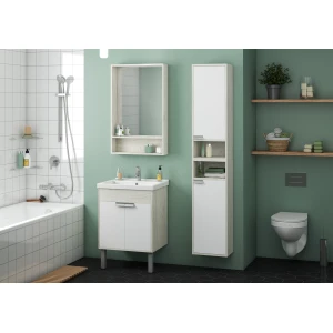 Зеркало Акватон Флай 60 1A237602FA860 белый/дуб крафт