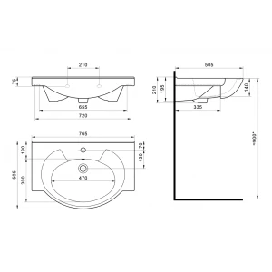 Раковина Santek Байкал 75