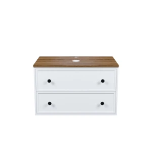 Тумба под раковину IDDIS Torr 80 подвесная, белый матовый, со столешницей макадамия орех TOR80WMi95K