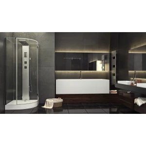 Душевая кабина Timo Premium ARMO H-506-T-CH/C 90х90х215, стульчик прозрачный