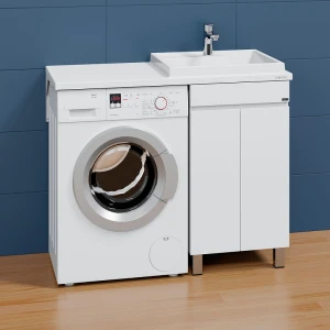 Тумба под раковину СанТа Марс 48 под стиральную машину, двери