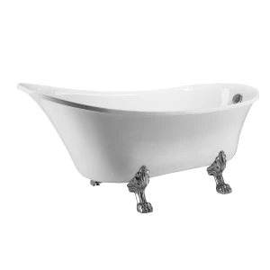 Акриловая ванна Grossman Retro GR-1002 162х71 белая, ножки хром