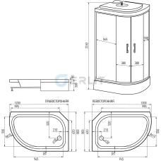 Душевая кабина Erlit ER351226L-C4-RUS 120х80