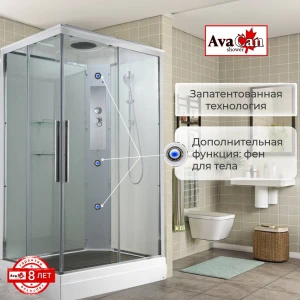 Душевая кабина AvaCan K2080 стандартная 80x80