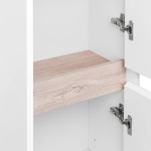 Шкаф-пенал подвесной Акватон Нортон 34 R 1A249403NT01R подвесной, белый глянец/дуб эндгрейн