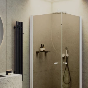 Душевой уголок Maybah Glass на монопетлях 80х80 MGY-1297-1 Бронза