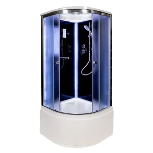 Душевая кабина DTO B10S black с LED подсветкой 100x100