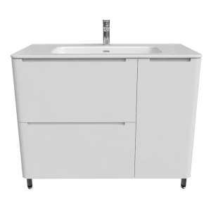 Тумба с раковиной Iddis Edifice 100 белая EDI10WFi95K