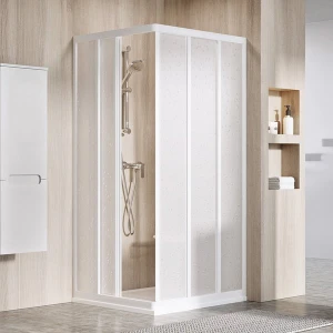Душевой уголок Ravak Supernova 75x75 ASRV3-75 198 профиль белый, витраж из полистирола Pearl
