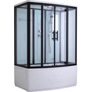 Душевая кабина Timo Standart Т-6650 Black 150х88х220, турецкая баня хамам