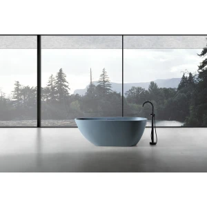 Ванна из искусственного камня ABBER Dortmund AM9911G 170х75 серая матовая