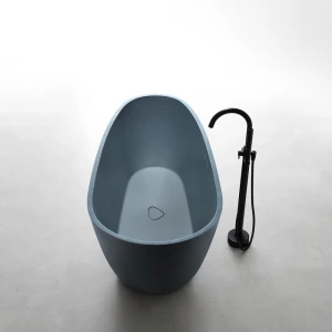 Ванна из искусственного камня ABBER Dortmund AM9911G 170х75 серая матовая