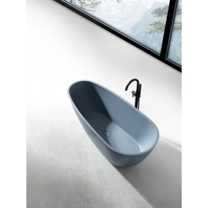 Ванна из искусственного камня ABBER Dortmund AM9911G 170х75 серая матовая