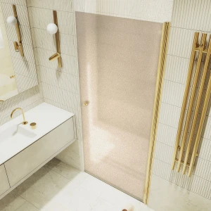 Душевая дверь в нишу Maybah Glass на монопетле 80х198 MGD-805-3 Бронза матовая