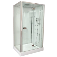 Душевая кабина Timo Premium PURO H-511L-T-CH/C 90х120х220, стульчик прозрачный