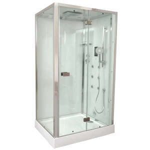 Душевая кабина Timo Premium PURO H-511L-T-CH/C 90х120х220, стульчик прозрачный