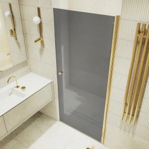 Душевая дверь в нишу Maybah Glass на монопетле 80х198 MGD-806-3 Графит