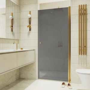 Душевая дверь в нишу Maybah Glass на монопетле 80х198 MGD-806-3 Графит