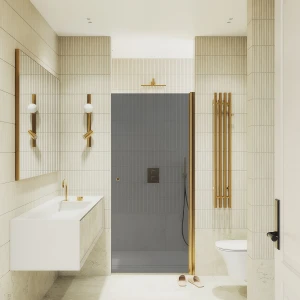 Душевая дверь в нишу Maybah Glass на монопетле 80х198 MGD-806-3 Графит