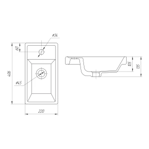 Раковина Универсал Енисей 40