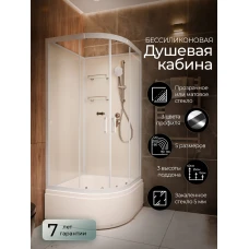 Душевая кабина Frank F409/2 White 90x90 без крыши