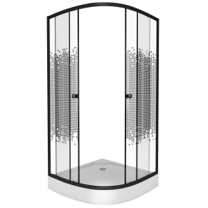 Душевой уголок Niagara Eco NG-003-14BLACK 80х80