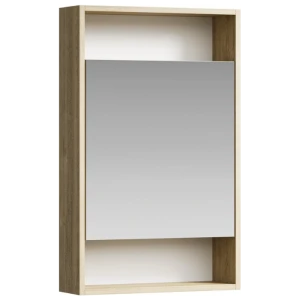 Зеркальный шкаф Aqwella City 50, цвет дуб балтийский