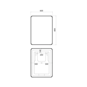 Зеркало IDDIS Cloud X 60 с подсветкой и термообогревом CLX60T0i98
