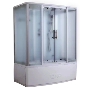 Душевая кабина Timo Standart T-6650 Silver Fabric 150х88х220, турецкая баня хамам