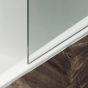 Шторка на ванну Maybah Glass в широком профиле 30х140 MGV-248-5ш Прозрачная