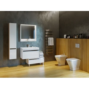 Зеркало Акватон Капри 80 1A230402KP010 белый глянец