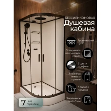 Душевая кабина Frank F411L Black 110x80