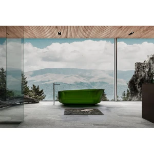 Прозрачная ванна ABBER Kristall AT9706Emerald 170х80 зеленая