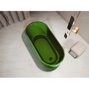 Прозрачная ванна ABBER Kristall AT9706Emerald 170х80 зеленая