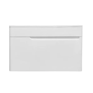 Тумба с раковиной Эстет Kare Luxe 80 подвесная, 1 ящик, белая