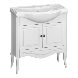 Тумба под раковину Opadiris Брунелла 80, цвет белый матовый