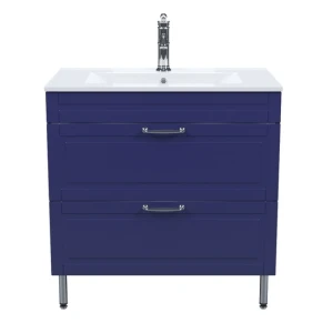 Тумба с раковиной IDDIS Oxford 80 напольная, синий OXF80N0i95K