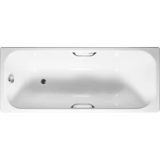 Чугунная ванна Tempra Simple 160x75 квадратные ручки