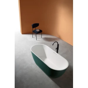 Ванна из искусственного камня ABBER Frankfurt AM9941MBG 170х75 темно-зеленая матовая