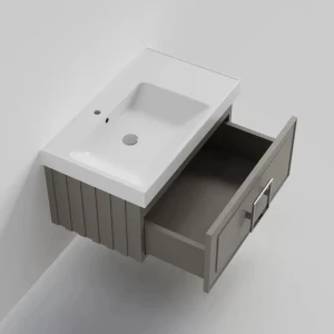 Тумба под раковину La Fenice Cubo Cappuccino 80 бежевая