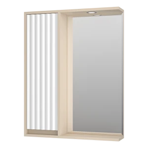 Зеркальный шкаф Brevita Balaton 65 левый (белый, бежевый)