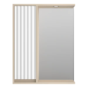 Зеркальный шкаф Brevita Balaton 65 левый (белый, бежевый)