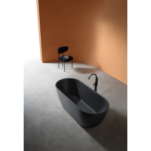 Ванна из искусственного камня ABBER Frankfurt AM9941B 170х75 черная матовая