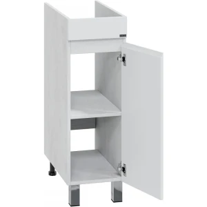 Тумба под раковину СанТа Марс 29 под стиральную машину, светлая, 1 дверь