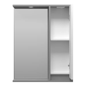 Зеркальный шкаф Brevita Balaton 65 правый (белый, серый)