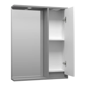 Зеркальный шкаф Brevita Balaton 65 правый (белый, серый)