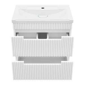 Тумба под раковину Brevita Ariana 60 подвесная (белая)