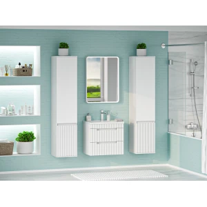 Тумба под раковину Brevita Ariana 60 подвесная (белая)