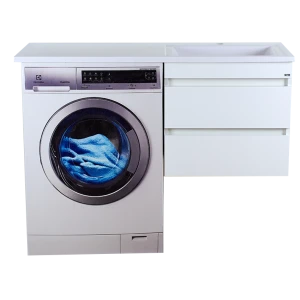 Тумба под раковину Misty Фостер 55 с 2 ящиками под стиральную машину подвесная