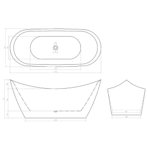Акриловая ванна Cerutti Spa NEMI170II 170x74 CT10506